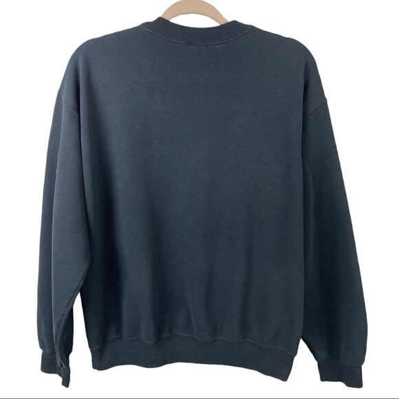 𝅺ARITZIA La Notte Black Tommaso Brooklyn Crewneck Sweatshirt Size M/L - Picture 4 of 8